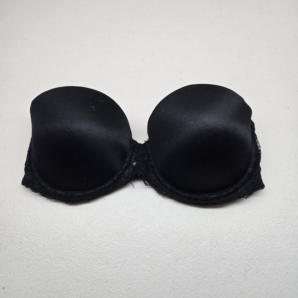 Victoria's Secret PINK Women Bra 32D Black Multi Way Push Up Read